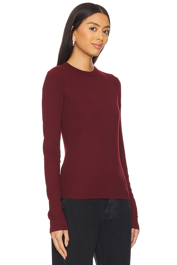 view 2 of 4 x REVOLVE Verona Crew Shirt in Oxblood