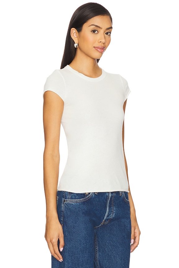 view 2 of 4 Marbella Cap Sleeve Tee in Bone