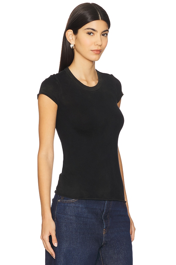 view 2 of 4 Marbella Cap Sleeve Tee in Vintage Black