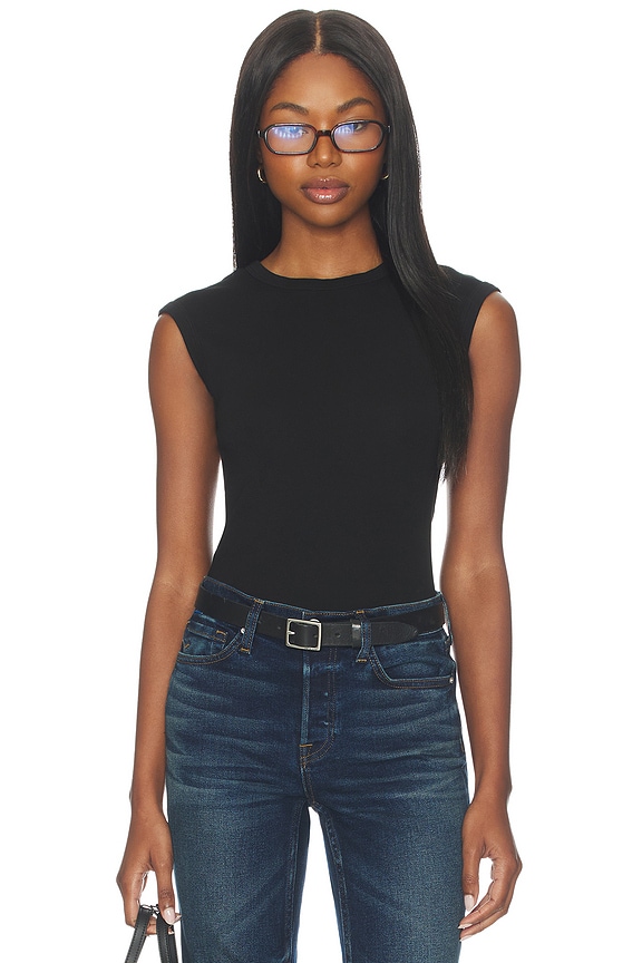 view 1 of 4 The Seoul Muscle Tee in Jet Black