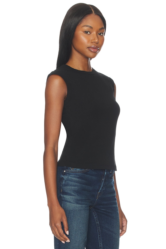 view 2 of 4 The Seoul Muscle Tee in Jet Black