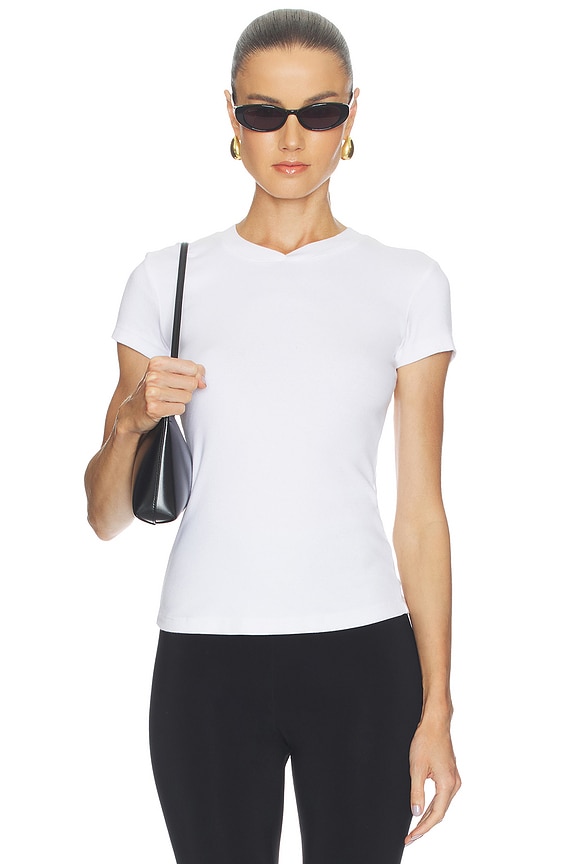 view 1 of 4 CAMISETA CUELLO PICO THE SEOUL in White