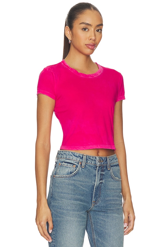 view 2 of 4 The Standard Baby Tee in Vintage Royal Fuchsia