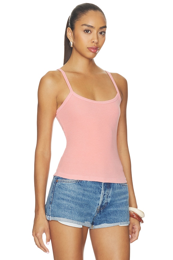 view 2 of 4 The Verona Spaghetti Tank in Vintage Grapefruit