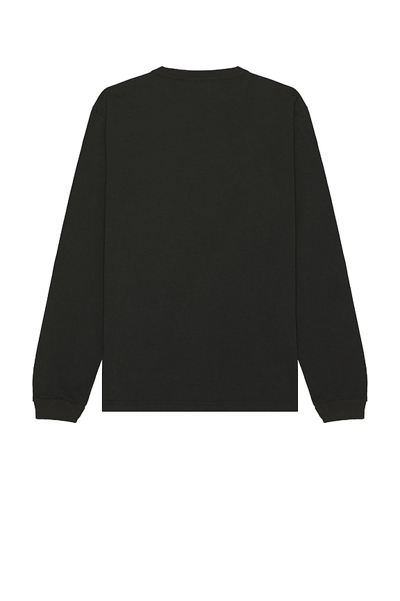 view 2 of 3 USA 롱슬리브 포켓 티 in Black