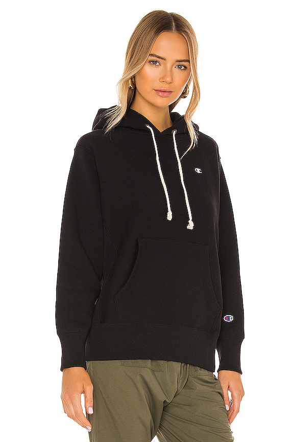 view 2 of 4 Reverse Weave PO Hoodie in Black