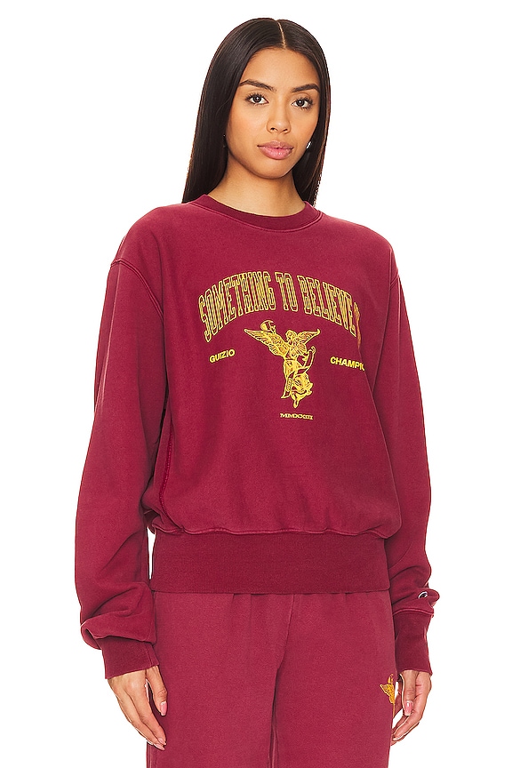 view 2 of 4 スウェットシャツ in Sun Dye Sepia Red