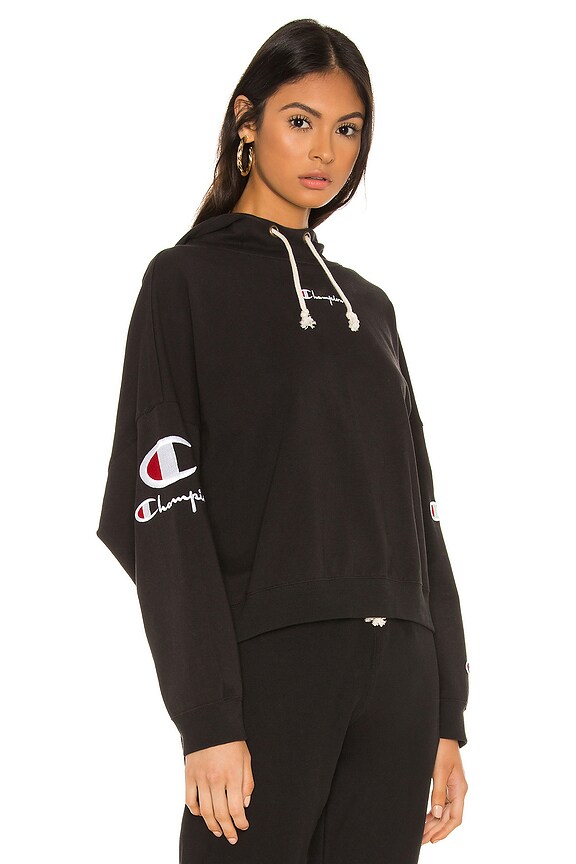 view 2 of 4 Sleeve Logo Hoodie in Black