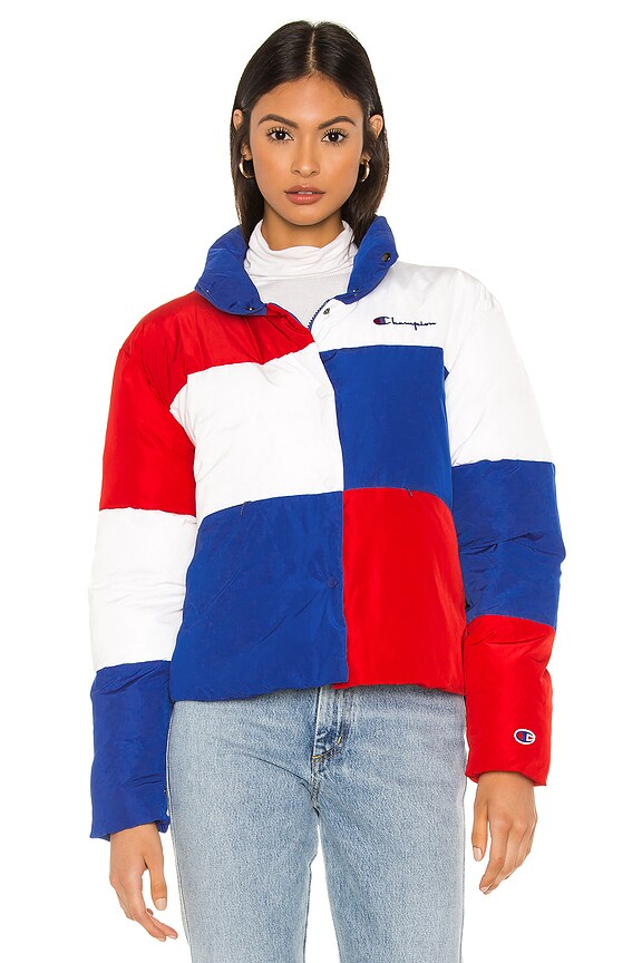 view 2 of 5 Color Block Puff Jacket in Surf The Web