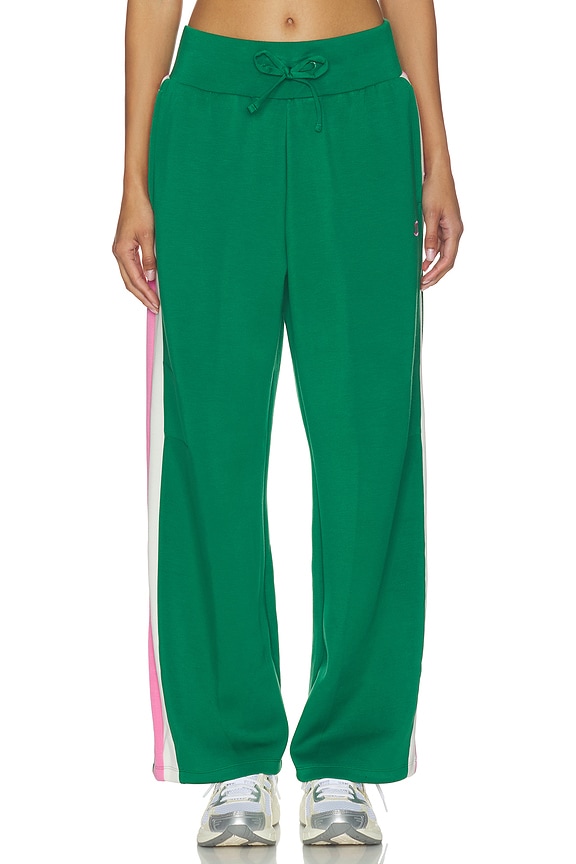 view 2 of 6 Tennis Court Wide Leg Track Pant in Verdant Green