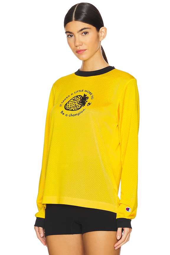 view 2 of 4 WARM-UP Tシャツ in Yellow Cab & Black