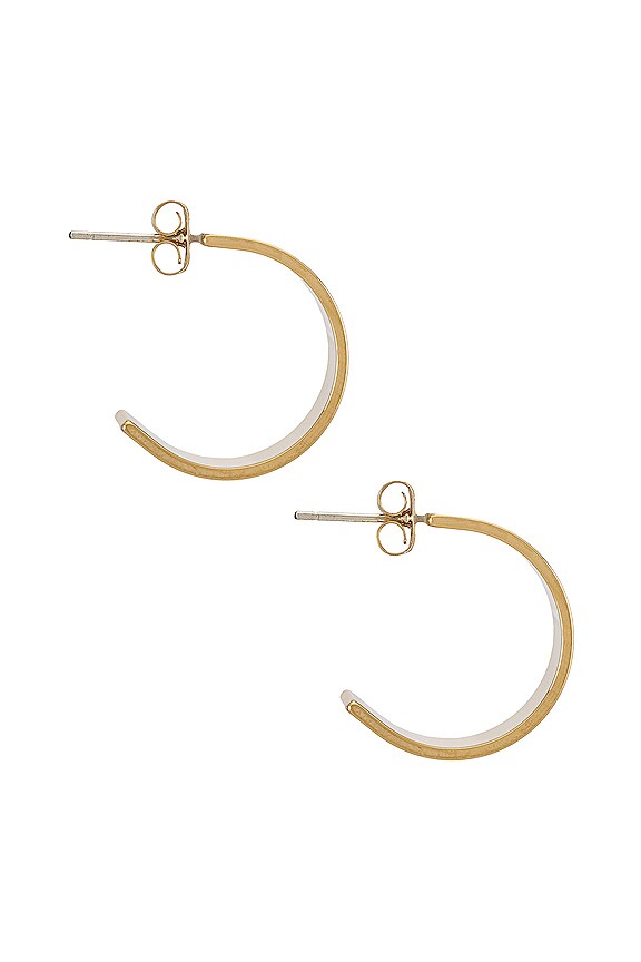view 2 of 2 Stroll Hoop Earrings in Yellow Gold