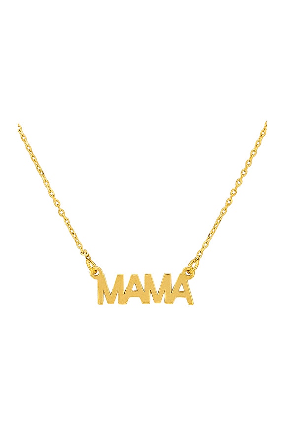 view 2 of 2 Mama Necklace in Yellow Gold
