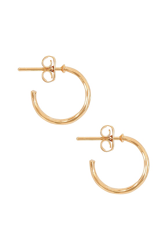 view 2 of 3 Ross Earrings in Yellow Gold