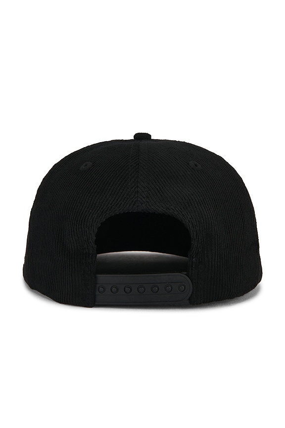 view 2 of 3 Alliance 5 Panel Cord Hat in Black