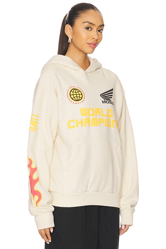 view 2 of 4 Flamed Up Full Zip Hoodie in Natural