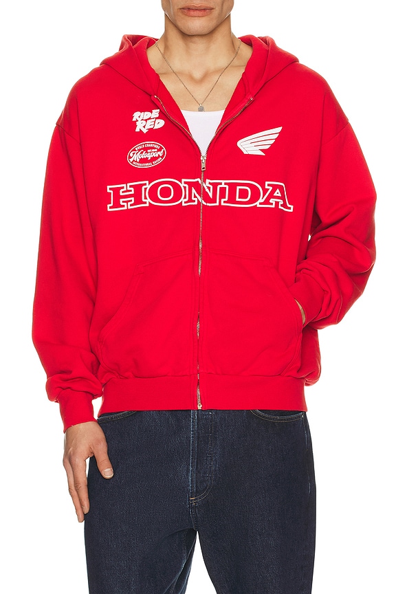 view 2 of 5 Boost Full Zip Hoodie in Red