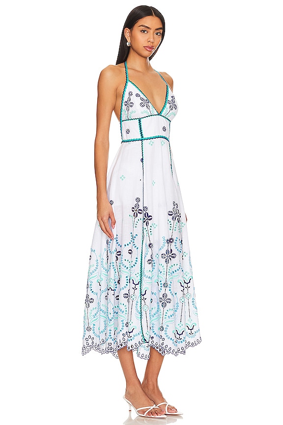 view 2 of 3 VESTIDO MIDI JODIE in Blue Lolita