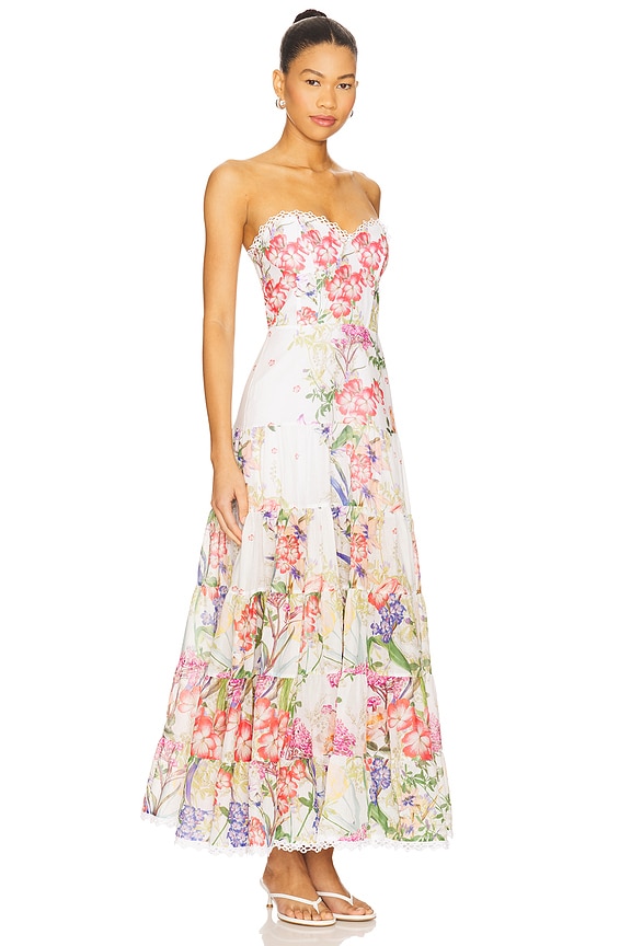 view 2 of 3 Danny Long Dress in White Botanic