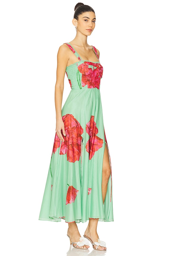 view 2 of 3 VESTIDO LARGO CRISSY in Green Blossom