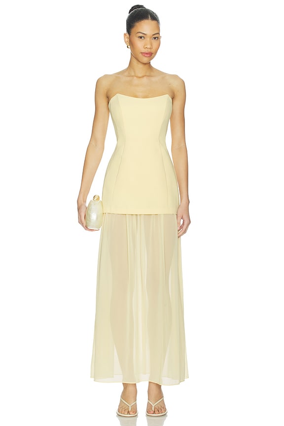 view 1 of 3 VESTIDO MAUI in Yellow Bliss