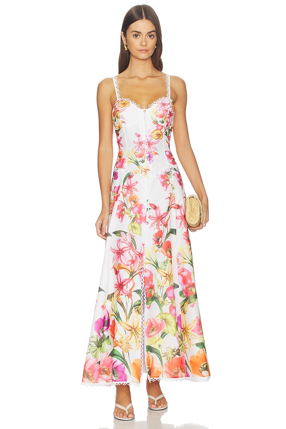view 1 of 3 Solara Long Dress in White Bliss