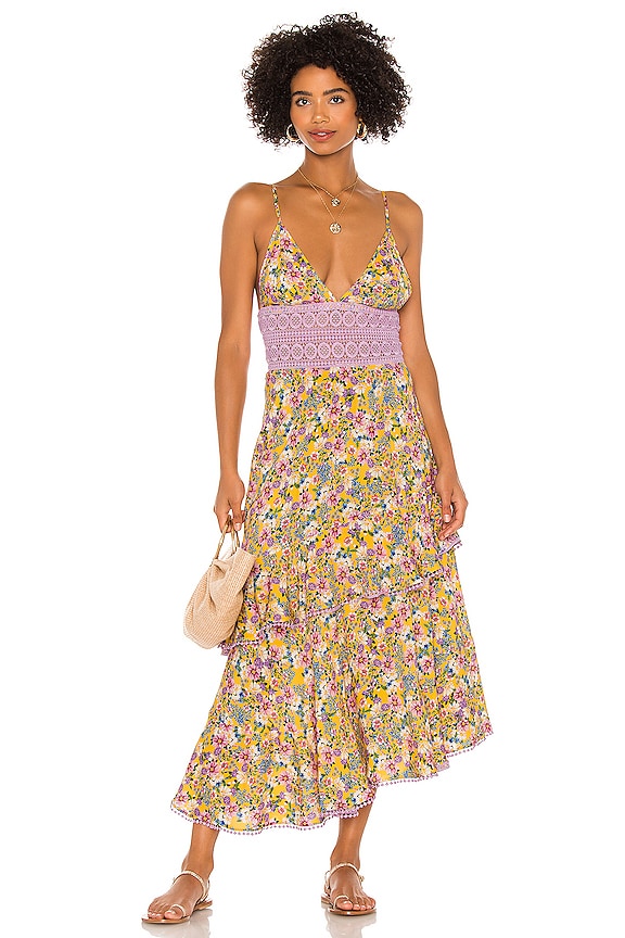 view 1 of 3 ROBE MI-LONGUE MARA in Floral Print