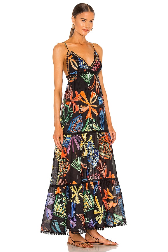 view 2 of 3 MAXIVESTIDO CAMILLE in Black Print