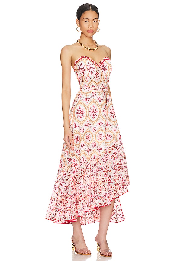 view 2 of 4 Aurora Midi Dress in Orange Fruition