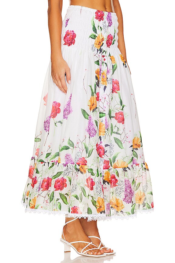 view 2 of 5 FALDA LARGA CISA in White Bonita