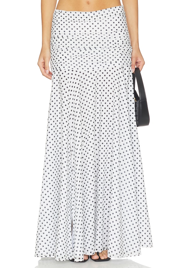 view 1 of 6 FALDA LARGA SENDA in White Dots