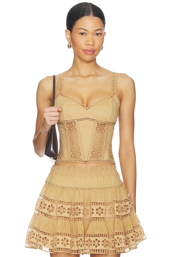 view 1 of 4 TOP BUSTIER POPPY in Cinnamon