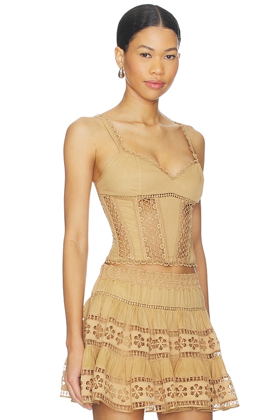 view 2 of 4 TOP BUSTIER POPPY in Cinnamon