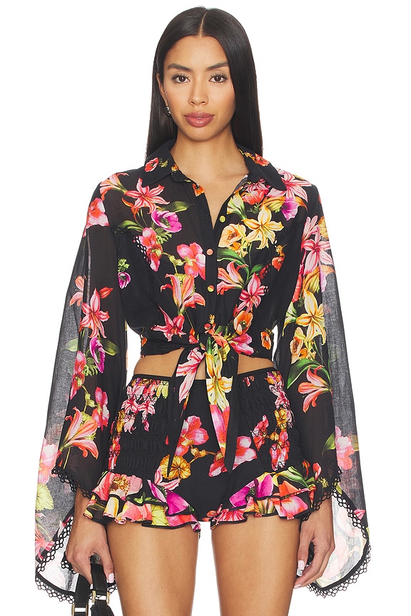view 1 of 4 Lei Blouse in Black Bliss