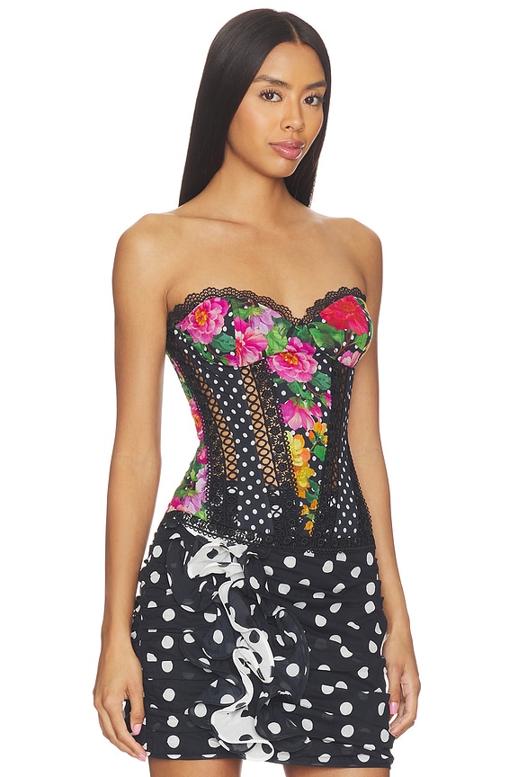view 2 of 4 Azahar Top in Black Dots