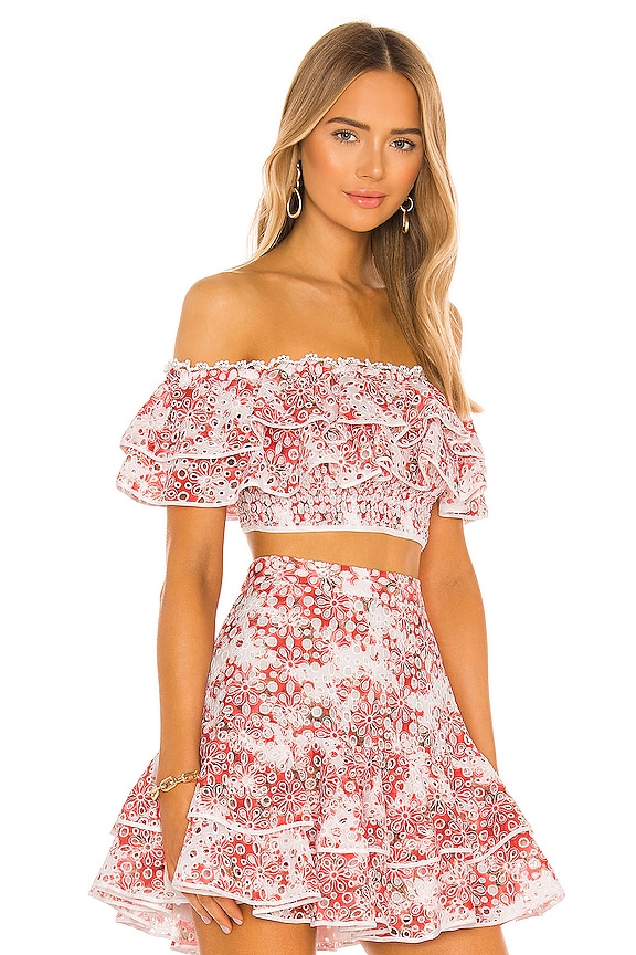 view 2 of 4 Barbara Top in Persian Red