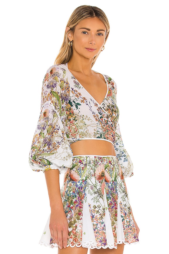 view 2 of 4 Angie Blouse in Botanic Print