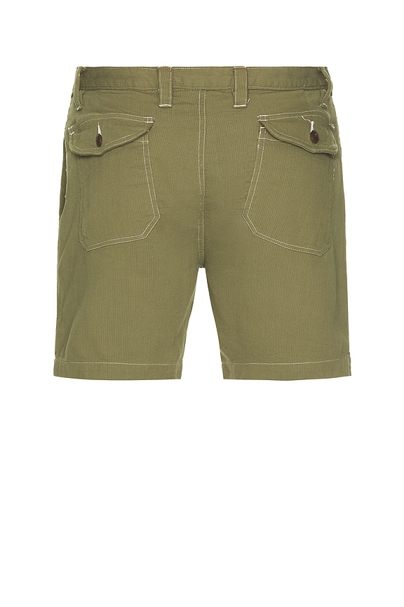 view 2 of 5 Bedford Cord Camp Pocket Shorts in Olive