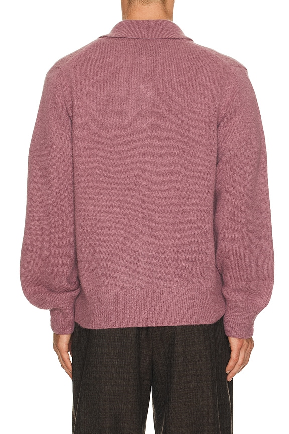 view 2 of 4 Brushed Alpaca Polo in Plum