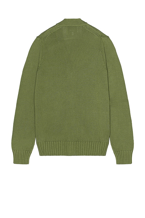 view 2 of 3 Washed Cotton Cardigan in Olive