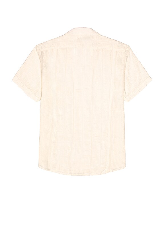 view 2 of 3 Striped Seersucker SS in White