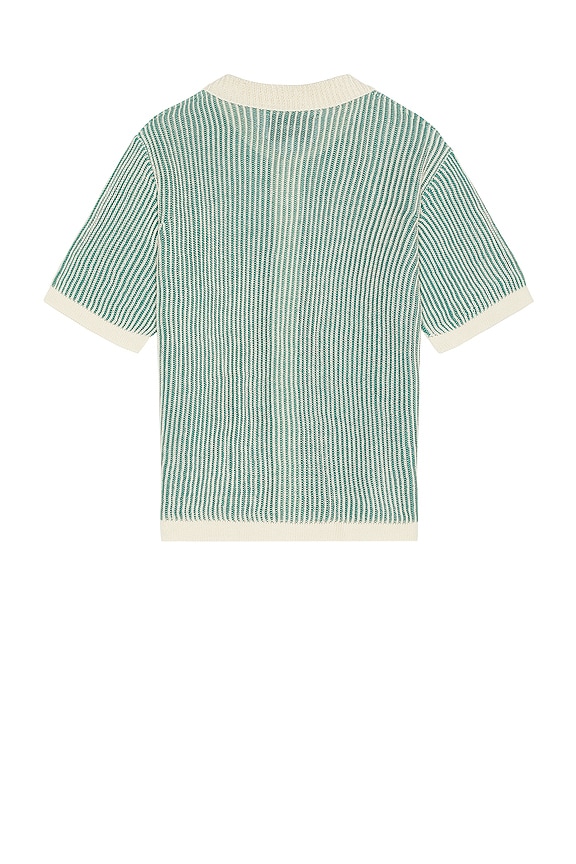 view 2 of 4 Plated Short Sleeve Shirt in Green