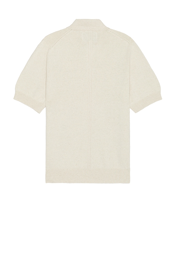 view 2 of 3 Knit Slouchy Polo in Natural