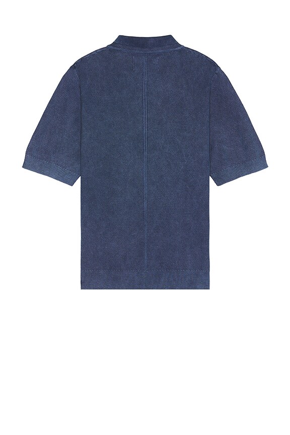 view 2 of 3 Rice Stitch Polo in Midnight