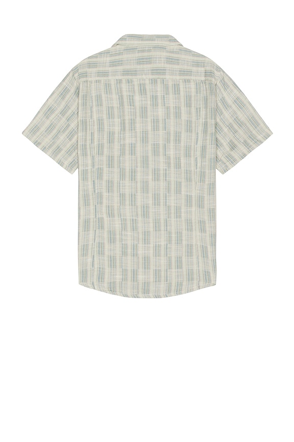 view 2 of 4 Check Jacquard Short Sleeve Shirt in Blue