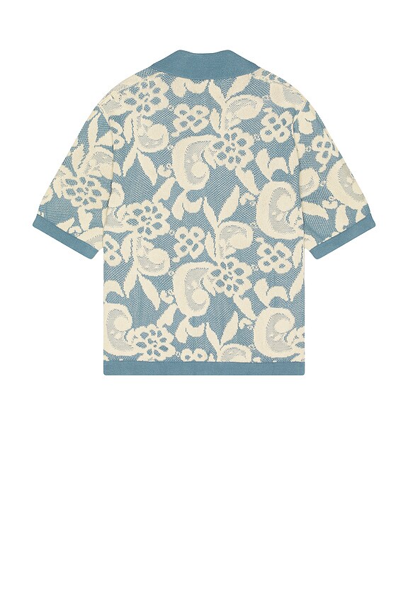 view 2 of 4 РУБАШКА НА ПУГОВИЦАХ FLORAL in Blue