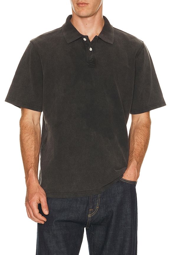 view 1 of 4 Pique Polo in Black