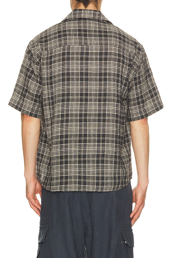 view 2 of 5 Plaid Seersucker Short Sleeve Shirt in Black