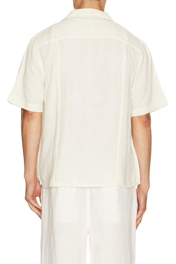 view 2 of 4 Double Cloth Short Sleeve Shirt in Natural