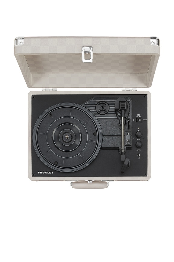 view 2 of 6 Cruiser Plus Record Player in Almond Checkerboard